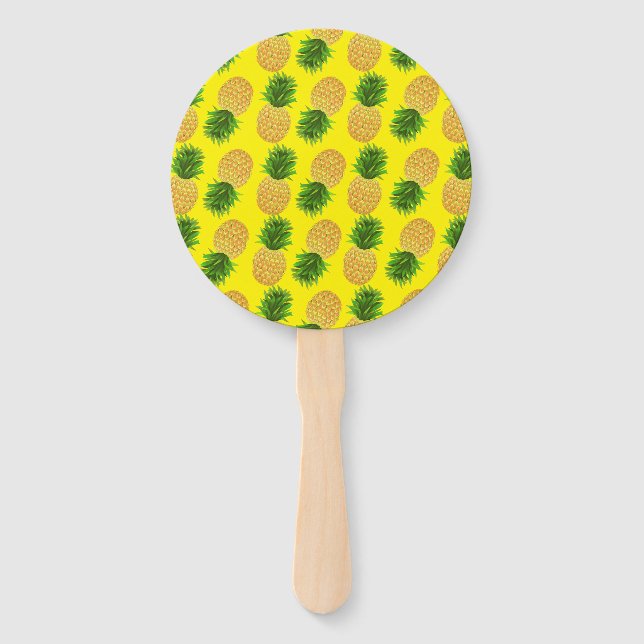 Éventail Ananas jaune (Devant)