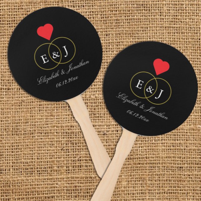 Éventail Anneaux Entrelacés Mariage (Créateur téléchargé)