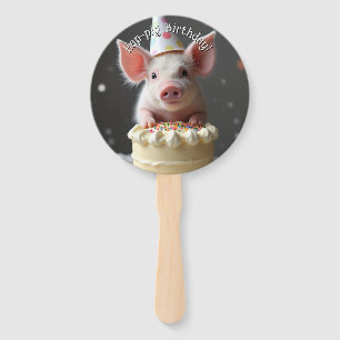 Éventail Anniversaire du cochon de Hap