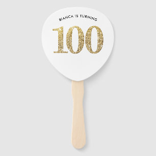 Éventail ANNIVERSAIRE VENTILATEUR moderne parties scintilla