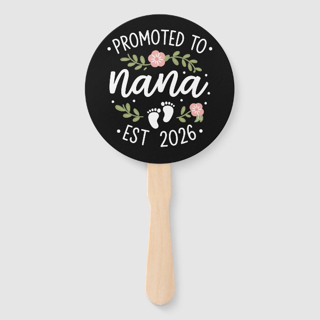 Éventail Annonce de grossesse promue à Nana 2026  (Devant)