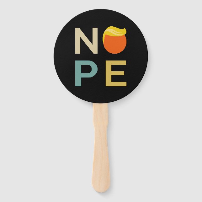 Éventail Anti-Trump - Nope Edition III (Devant)