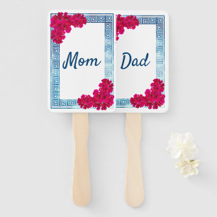 Éventail Aquarelle Grecian Elegance Baby shower rose