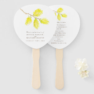 Éventail Aquarelle jaune catamaran fans du programme de mar