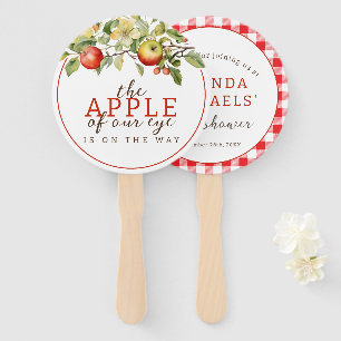 Éventail Aquarelle Pomme de notre oeil Chute bébé Douche