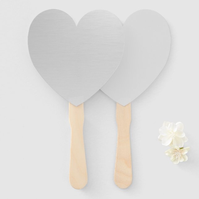 Éventail Argent clair (Devant et derrière)