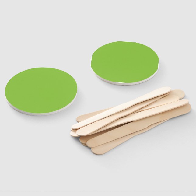 Éventail Arrière-plan vert citron plat – Texture scolaire (Non-assemblé)