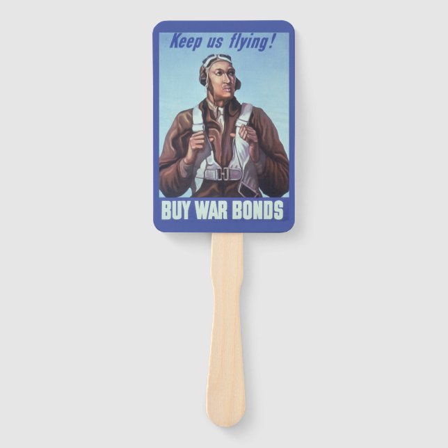 Éventail Aviateurs noirs : Service militaire de combat de 2 (Devant)