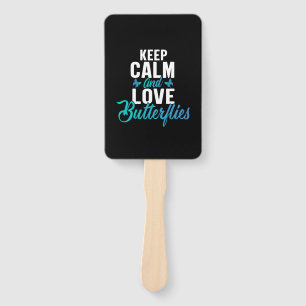 Éventail Babfly Keep Calm and Love Butterfly