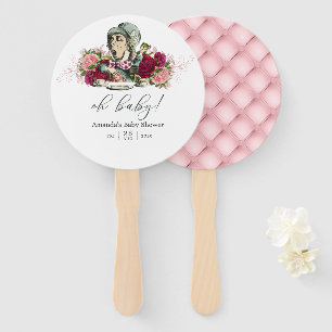 Éventail Baby Shower Alice au Pays des Merveilles Vintage T