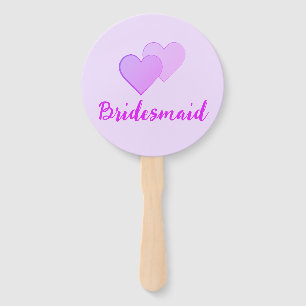 Éventail Bachelorette de Bridesmaid. Art de la ligne fémini