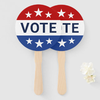 Éventail Badge étoile de vote patriotique