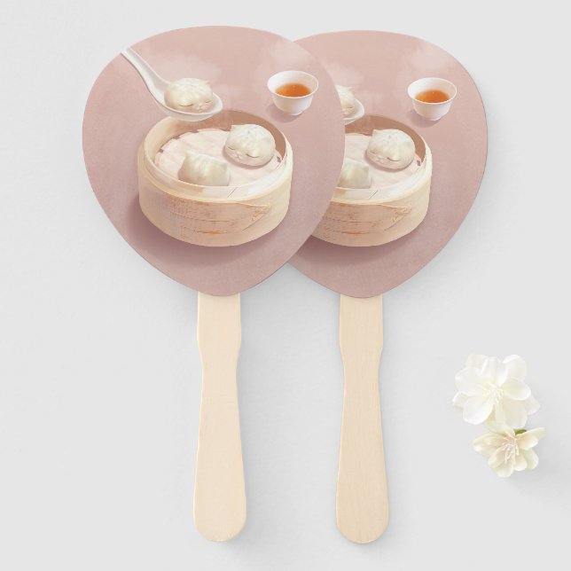 Éventail Bao Baby - Tea Time Bao Buddies (Devant et derrière)