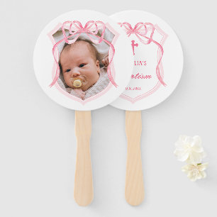 Éventail Baptême de la crête rose