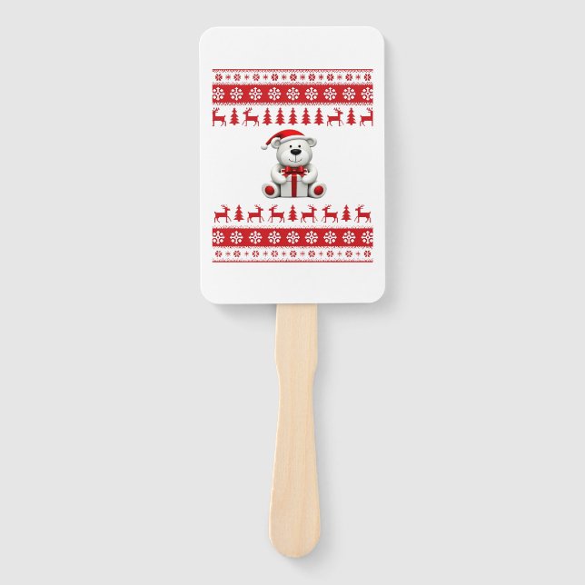 Éventail Bear Christmas Christmas (1) (Devant)