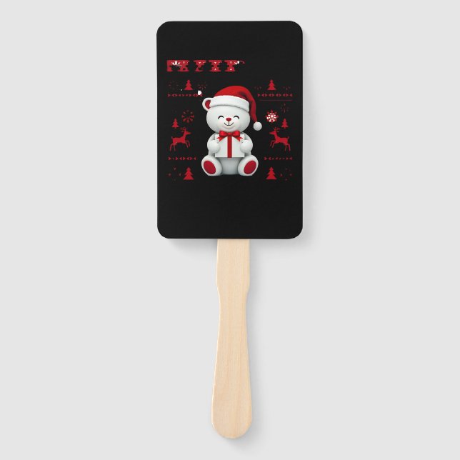 Éventail Bear Christmas Christmas (2) (Devant)
