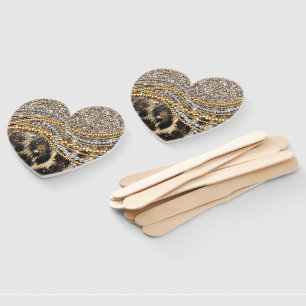 Éventail Beau Poster de animal tendance Leopard Faux