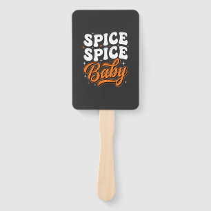 Éventail Bébé Spice Spice Halloween Typographie Rétro Desig