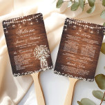 Éventail Bébé's Breath Mason Jar Rustic Wedding Programme<br><div class="desc">Pour plus de personnalisation,  cliquez sur le lien "customiser plus" et utilisez notre outil de conception pour modifier ce modèle. Si vous avez besoin d'aide ou d'articles correspondants,  veuillez me contacter.</div>