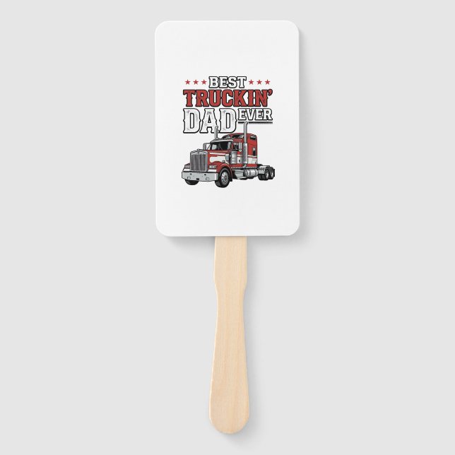 Éventail Best Truckin Dad Ever Vintage Truck Shirt Design_1 (Devant)