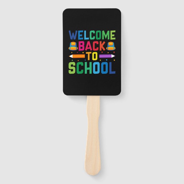 Éventail Bienvenue À L'École (Devant)
