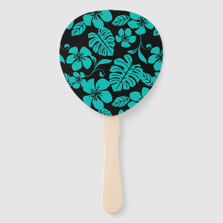 ÉVENTAIL BIKINI ROSE (NOIR/TURQUOISE)