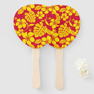 ÉVENTAIL BIKINI ROSE (ROUGE/OR)