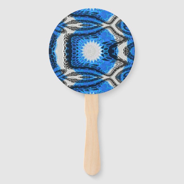 Éventail Bleu atomique (Devant)
