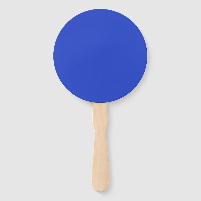 Éventail Bleu bleu (couleur solide) (Devant)