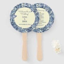 Bleu Lt Aquarelle Jaune Mariage papillon floral