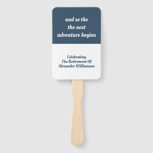 Éventail Bleu simple moderne de citation inspirée de