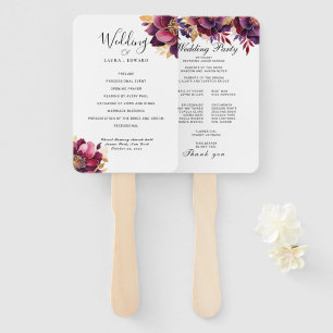 Éventail Bliss de Bourgogne : Elégant Motif floral en Win