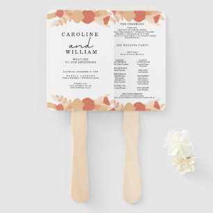 Éventail Boho Floral Mariage