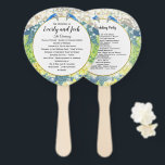 Éventail Boho Peacock GREEN Turquoise Gold Wedding Programm<br><div class="desc">Mason Jar Peacock Boho Forest Mason Jar Coral Gris vert et or Programme de mariage Ventilateur avec cordes de Garland et lumières et jarres de Mason. Parfait pour la forêt,  fée,  grange ou Boho thème Mariage et plus.</div>