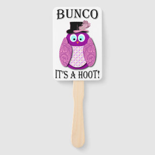 Éventail Bunco Dice Game Elegant Cute Owl