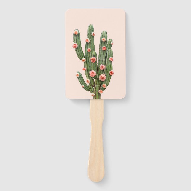 Éventail Cactus et Roses (Devant)