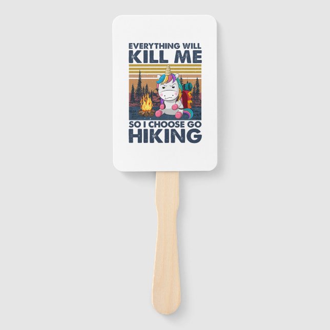 Éventail Cadeau Camper | J'ai choisi Go Randonnée Anniversa (Devant)