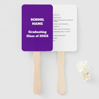 Éventail Calendrier de la cérémonie de remise des diplômes
