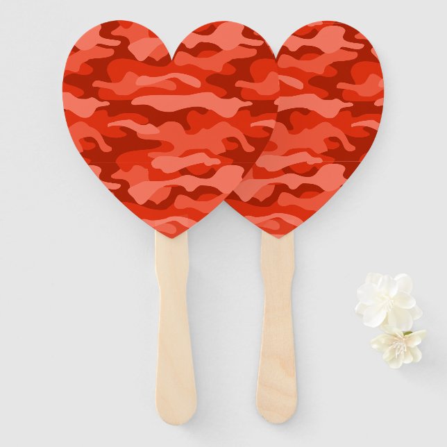 Éventail Camo monochrome Soda orange (Devant et derrière)