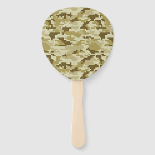 Éventail Camouflage 8 bits pour désert numérique / Camo