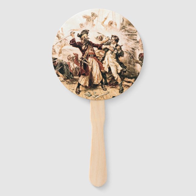 Éventail Capturez, pirate Barbe Noire, La Revanche de la Re (Devant)