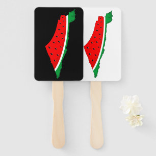 Éventail Carte de Palestine Watermelon Symbole de la libert