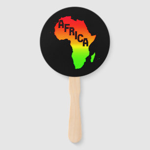 Éventail Carte du continent africain