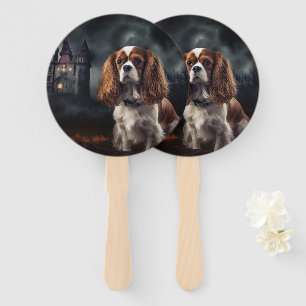 Éventail Cavalier King Charles Spaniel Halloween Épouvantab