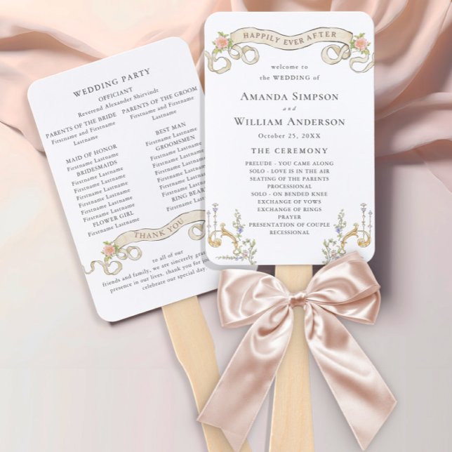 Éventail Cérémonie de Mariage de Bohême de Grace Ornate de  (Créateur téléchargé)