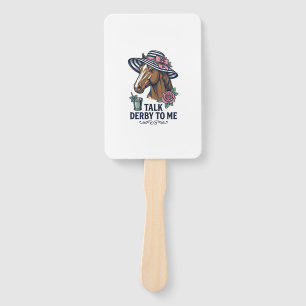 Éventail Chapeau de cheval Derby vintage Talk Derby To Me D