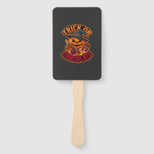 Éventail Chapeau de sorcière de citrouille d'Halloween Tric