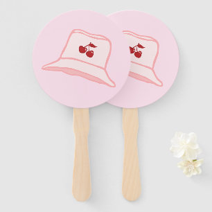 Éventail Chapeau Seau Bébé Dessin Animé Rose Coquette Ceris