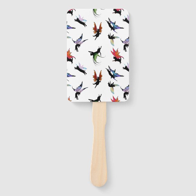 Éventail Chats cosmiques (Devant)