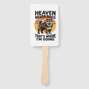 Éventail Chemise de chien Chow Chow Heaven Hommage Vintage 